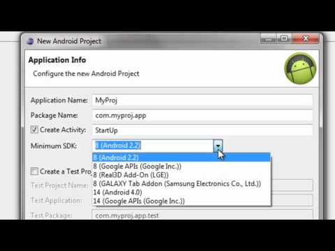Android Tutor   5   Creating New Android Project In Eclipse