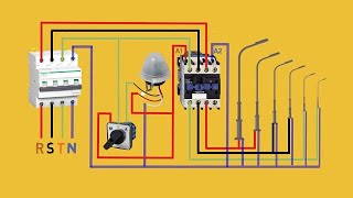 street light wiring in photocell sensor | photocell wiring diagram
