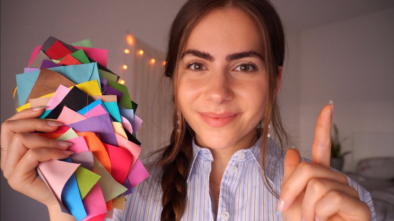 ASMR Personal Color Analysis for Sleep and Relaxation (german/ deutsch)