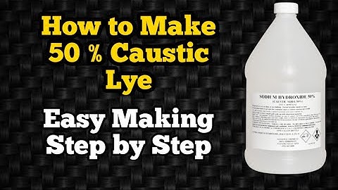 how to make 50 percent caustic solution / Making sodium hydroxide at home easy way