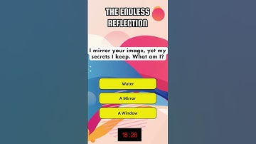 The Endless Reflection:  The Ultimate Test of Your Mind : #challengeyourmind #intellectualchallenge