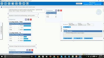 Analysis in Visual Dashboard