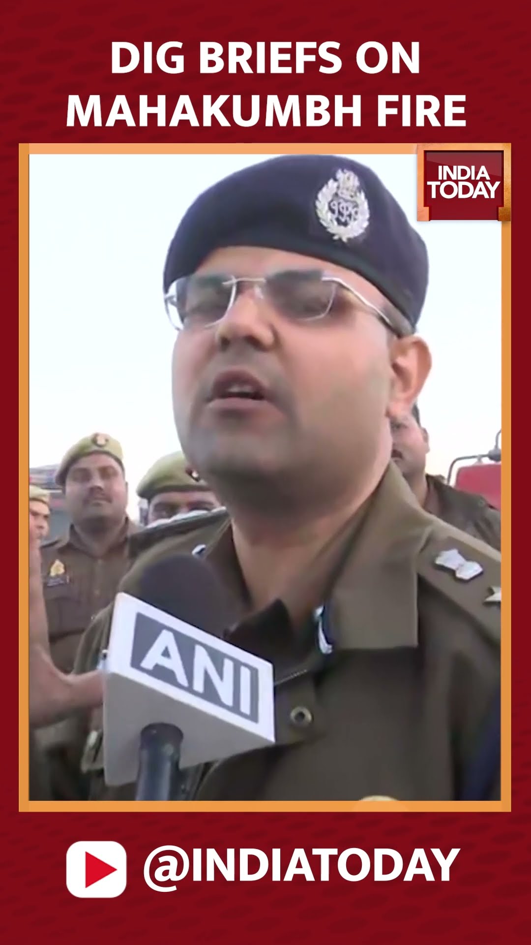 DIG Vaibhav Krishna Briefs On Mahakumbh Fire #mahakumbhfire #mahakumbh2025 #prayagrajfire #shorts