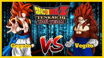 DBZ Tenkaichi Tag Team ~ SSJ4 Gogeta v SSJ4 Vegito