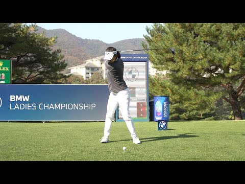 BMW레이디스 2R 단독선두 재미동포 안드레아 리의 드라이버 샷