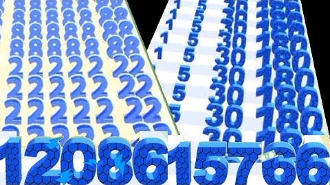 Lets Play Super Satisfying Math Gameplay-Number Rush 2048 Vs Numbers Run Merge