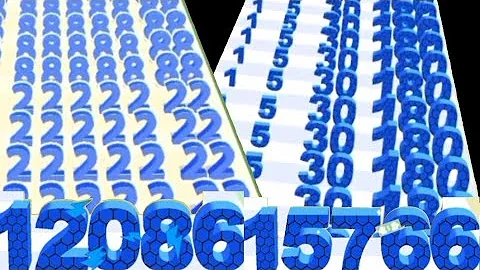 Lets Play Super Satisfying Math Gameplay-Number Rush 2048 Vs Numbers Run Merge