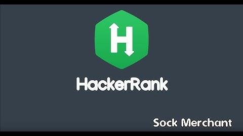 HackerRanck | Sock Merchant - JavaScript
