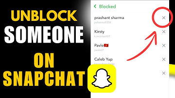 How To UNBLOCK Someone On Snapchat - Full Guide