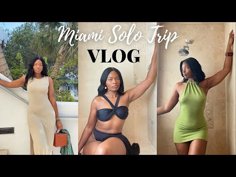 MIAMI SOLO TRIP VLOG| Thrifting in Miami, Vegan Restaurants in South Beach, Ocean Drive