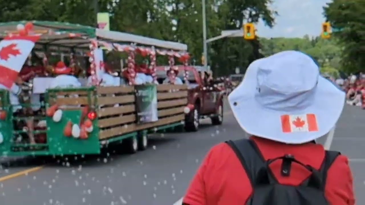 Canada Day 2025 parade in Preston, Cambridge, Waterloo Region, Ontario Canada.