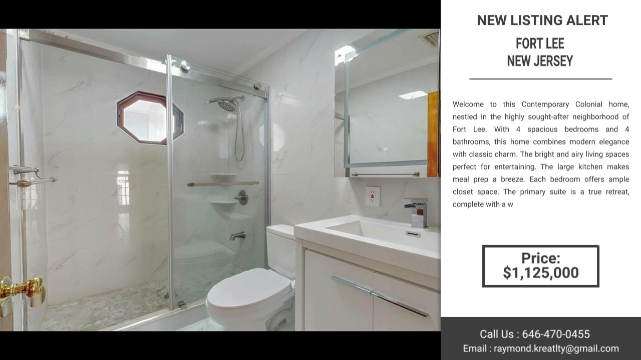 🏡 New Listing Alert: 1. Fort Lee real estate
2. Contemporary Colonial home
3. 4 bedroom 4 bathroo...