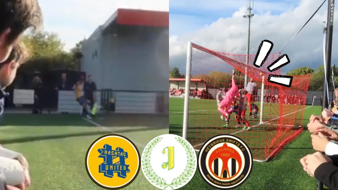 RARE CORNER KICK GOAL!? Hashtag United v Heybridge Swifts YouTube