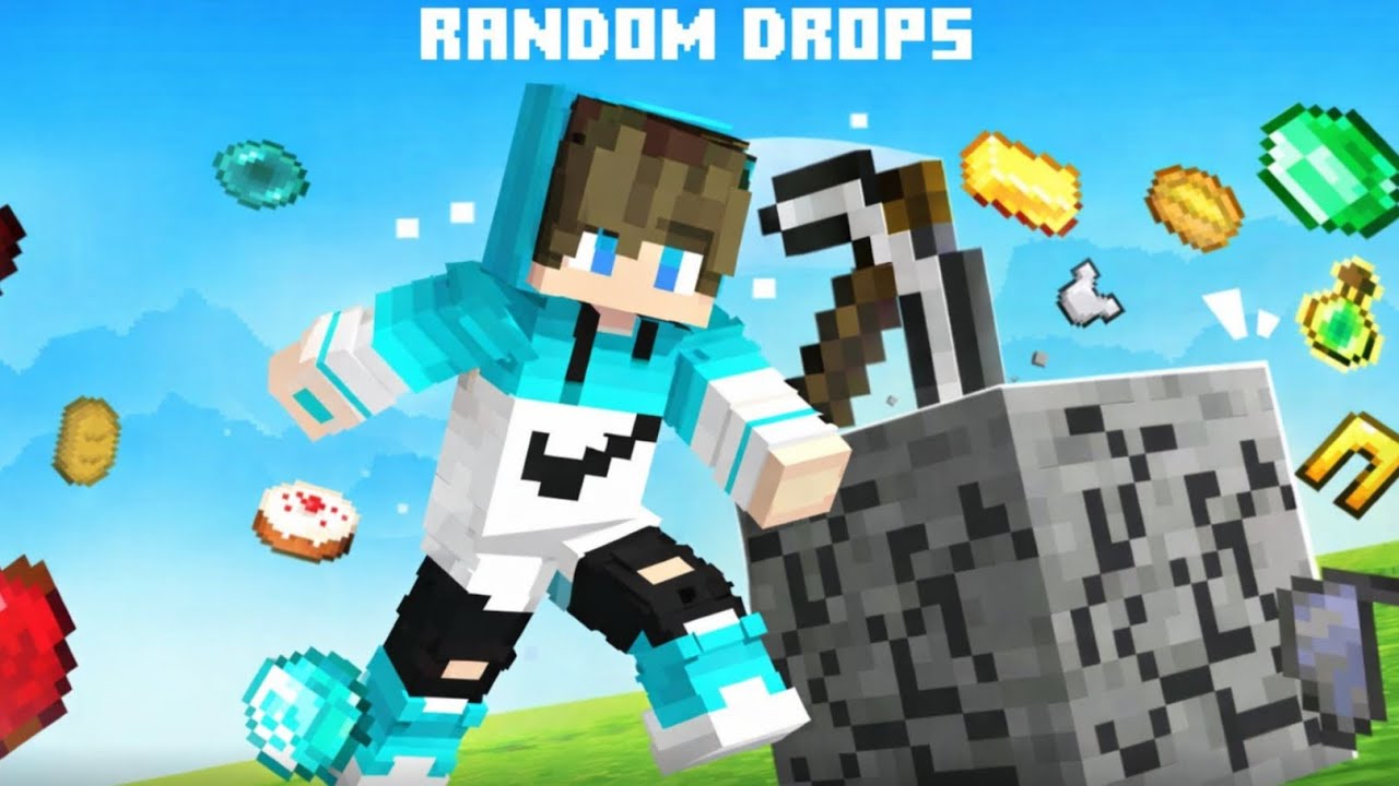 Give Me Randon I'm play Minecraft but any item give me random drops - YouTube