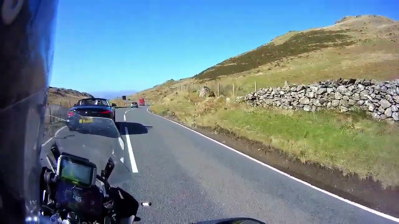 Towards Dolgellau as a WW2 Hurricane passes over