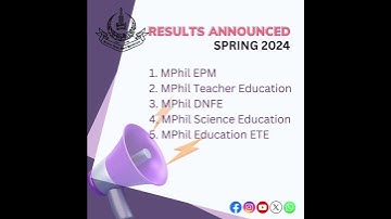 Results announced Spring 2024 Semester #aiou #job #aiouinfo #aiou_updates #onlineeducation