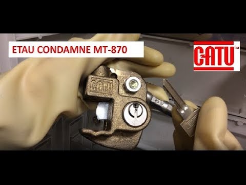 CATU Etau de terre avec cadenas de consignation MT 870