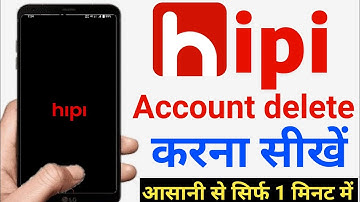 hipi account delete kaise kare | Hipi App account delete kaise kare | hipi account delete
