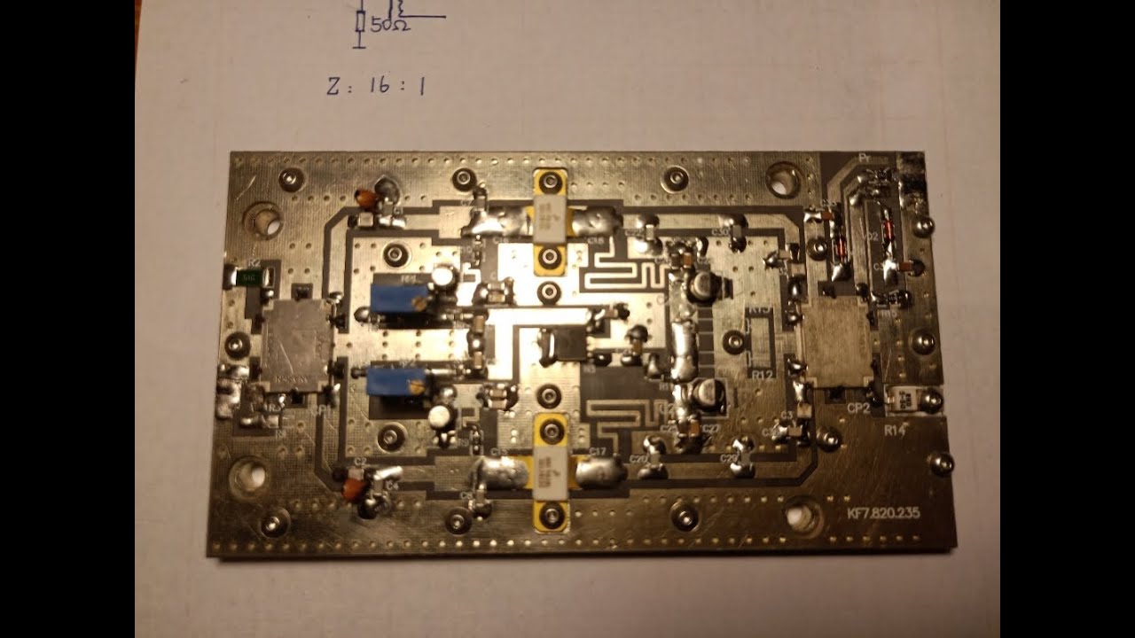 UHF TV preamplifier YouTube