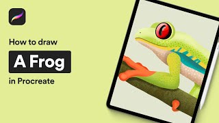 How to Draw a Tree Frog in Procreate (#Shorts)