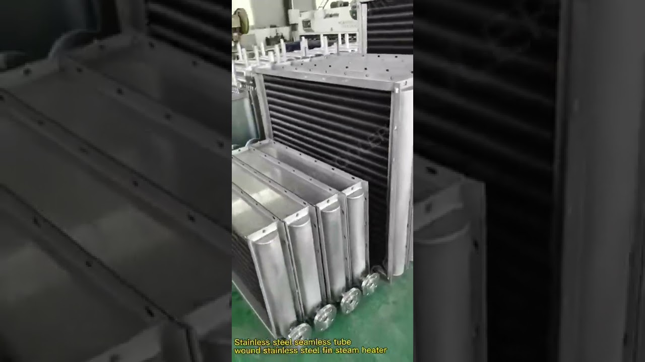 China Factory Stainless steel seamless tube wound stainless steel fin steam heater