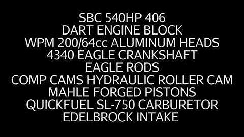 SBC 540HP 406 ENGINE DYNO RUN FOR STEVE LEE BY WHITE PERFORMANCE AND MACHINE