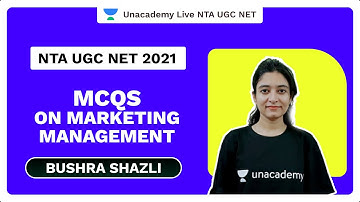 NTA UGC NET 2021 | MCQs on Marketing Management | Bushra Shazli | Unacademy