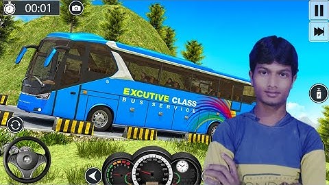 Offroad Coach Bus Driving Simulator 3D Real Uphill Bus Drive 2025 - Android GamePlay