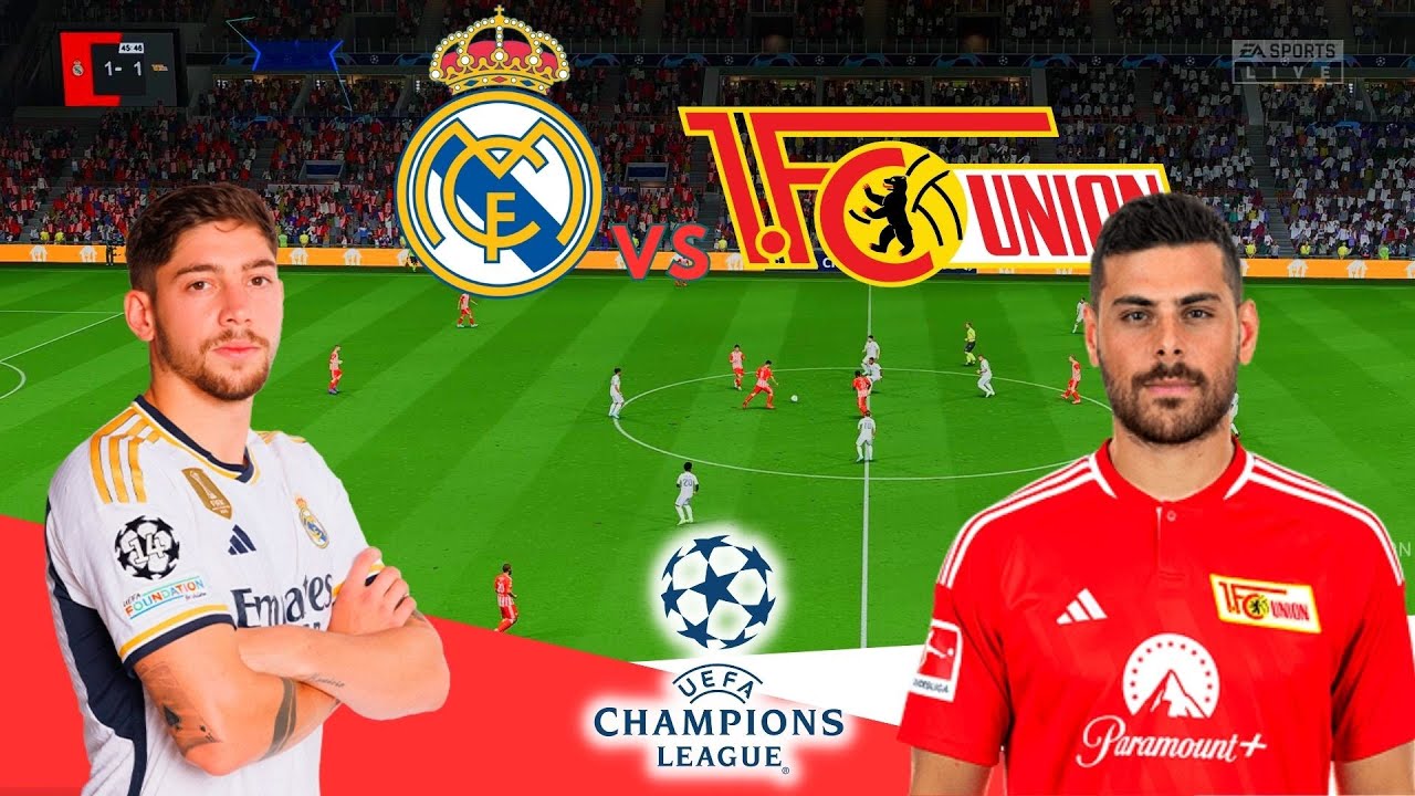REAL MADRID VS  UNION BERLIN | UEFA CHAMPIONS LEAGUE |  FULL MATCH SIMULATION & PREDICTION