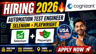 Cognizant Hiring 2026 🚀 Automation Test Engineer | Selenium | Playwright | Apply Now screenshot 2