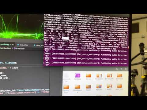 AWS Transcribe, boto3, python, ROS2, NVIDIA Jetson Xavier NX