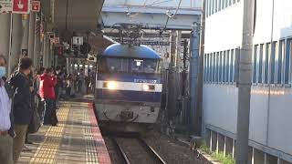JR貨物 EF210-107号機(吹田)+コキ26両 貨物列車1054レ(約5時間15分遅れ) 2021.03.26