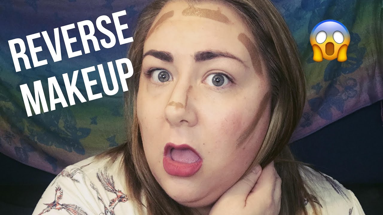 Doing My Makeup In Reverse | Reverse Makeup Challenge 😱 *DISASTER*