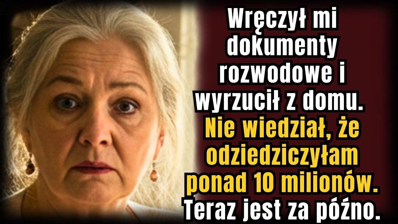 Dziś rano mąż wręczył mi rozwód — nie wiedząc, że odziedziczyłam ponad 10 mln