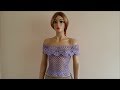 How to Crochet a Lace Blouse for Summer  1/2