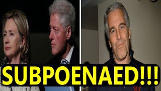 Bill Hillary Clinton Forced To Testify Over Epstien Democrats Panic As Subpoena Hits