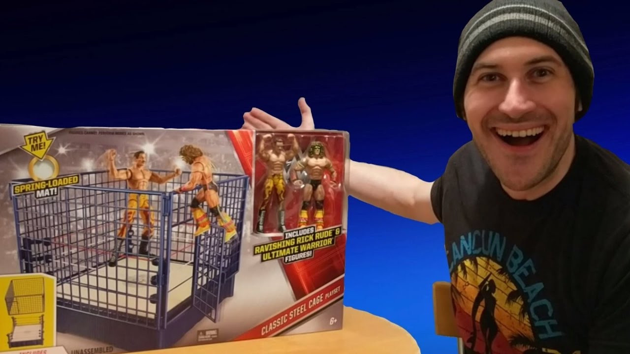 REVIEW: CLASSIC STEEL CAGE PLAYSET - WWE Mattel Unboxing