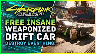 Cyberpunk 2077 | Insane Weaponized Drift Car - Type 66 HOON Ken Block Location Phantom Liberty 2 0 screenshot 5