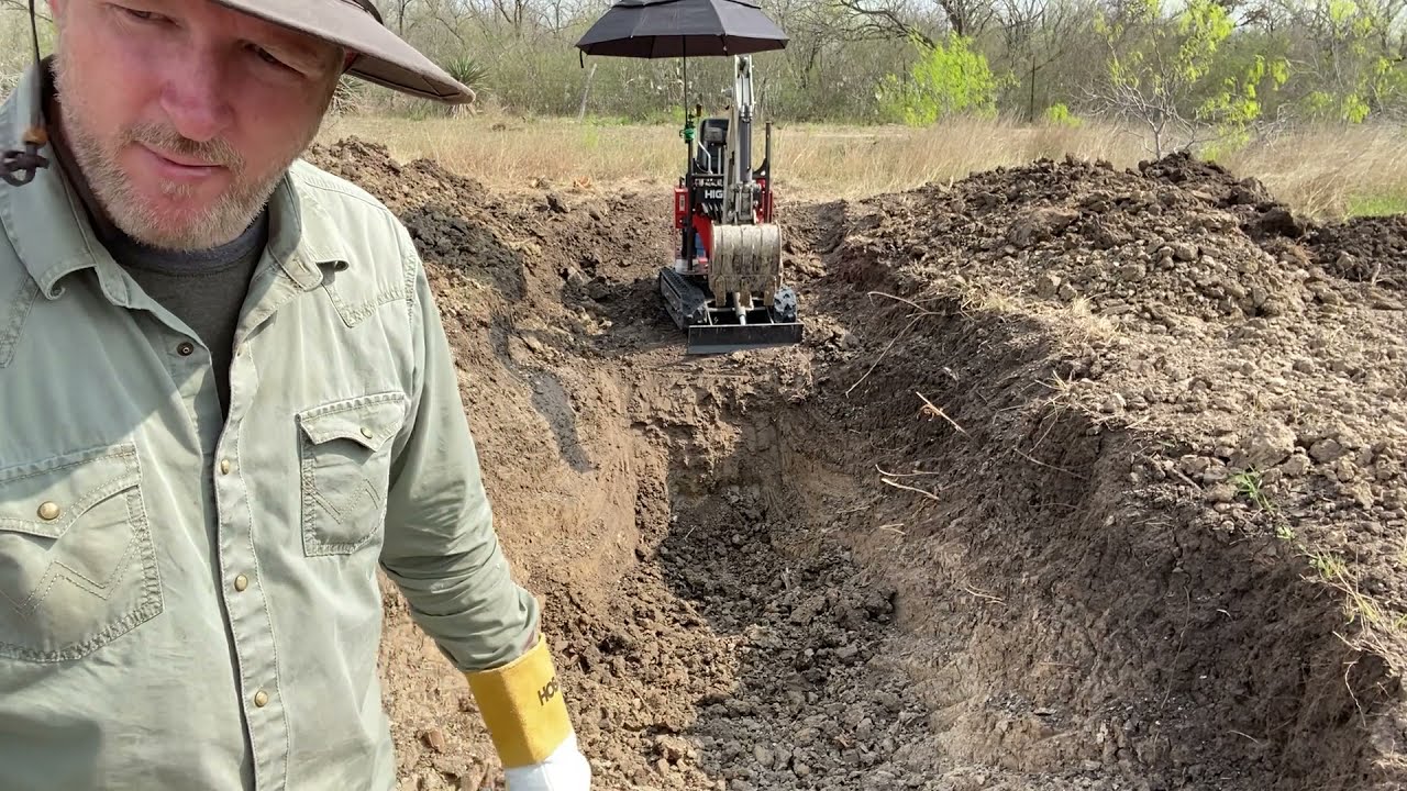ROOT CELLAR DIG - USING MY MINI EXCAVATOR (PART 1) (EP 24)