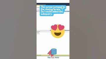 Great trick for identifying subqueries TABLE INFO #SQL #sqlserver #database #dba #data