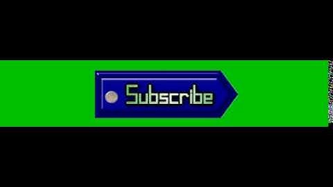 Subscribe button animation - simple animation template  - Greenscreen Effect sample video