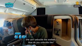 in the airplane (✈️) funny moments with BTS official video