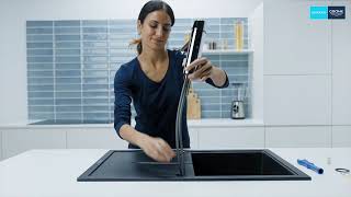 Install : GROHE QuickFix Robinet de Cuisine avec QuickTool