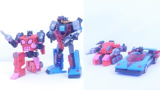 Transformers Shattered Glass Decepticon Slicer & Exo Suit Review