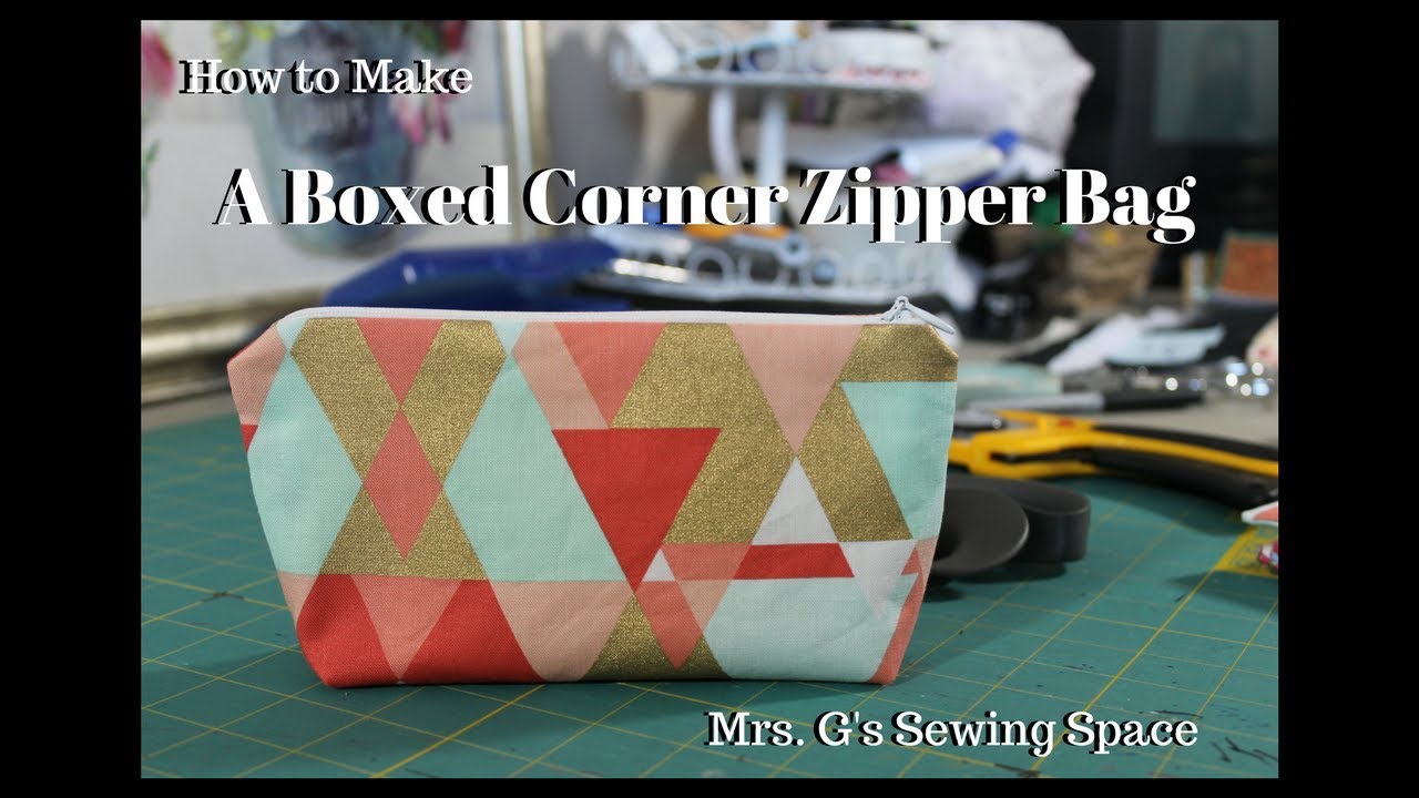 Blue Susan Makes: Grow Zipper Pouch Tutorial with Boxed Corners