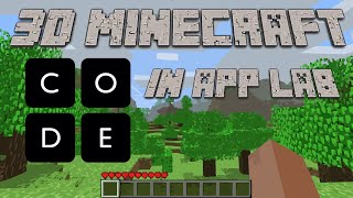 3D Minecraft in Code.org App Lab