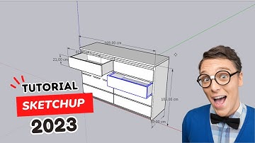 TUTORIAL SKETCHUP DASAR MEMBUAT FURNITURE @hclstudioofficial