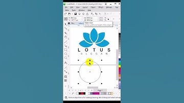 lotus logo in corelDRAW tutorial
