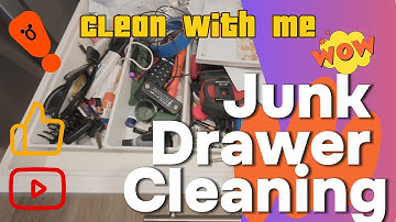 From Chaos to Clean: Organizing My Junk Drawer | Cleaning Therapy