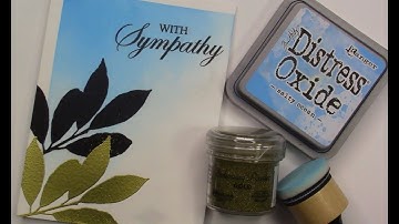 Stunning One Layer Card w/ Masking, Heat Embossing, and Ink Blending